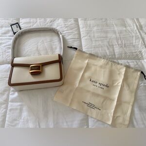 Kate Spade White and Brown Women's Bag